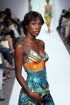 Vivian "Green Dream" Silk Scarf Dress